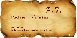 Puchner Témisz névjegykártya
